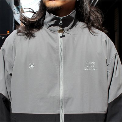 画像5: 【送料無料】BLUCO ブルコ STRETCH TRACK JACKET -COMBINATION- GRAY/BLACK