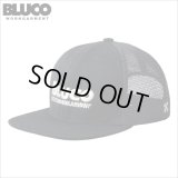 BLUCO ブルコ 6-PANEL MESH CAP -BWG- BLACK/BLACK