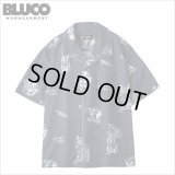 【送料無料】BLUCO ブルコ POOLSIDE SHIRT S/S -Tattoo- CHARCOAL