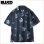 画像1: 【送料無料】BLUCO ブルコ POOLSIDE SHIRT S/S -Tattoo- CHARCOAL (1)