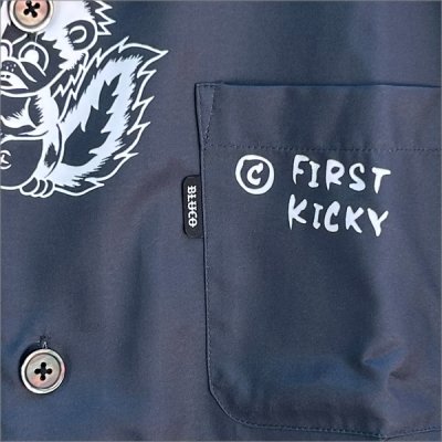 画像3: 【送料無料】BLUCO ブルコ POOLSIDE SHIRT S/S -Tattoo- CHARCOAL