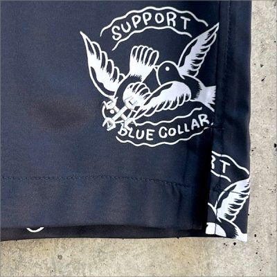 画像4: 【送料無料】BLUCO ブルコ POOLSIDE SHIRT S/S -Tattoo- CHARCOAL