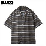 【送料無料】BLUCO ブルコ POOLSIDE SHIRT S/S -Mexican- BROWN