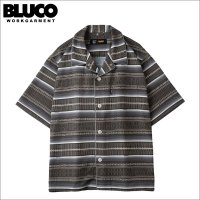 【送料無料】BLUCO ブルコ POOLSIDE SHIRT S/S -Mexican- BROWN