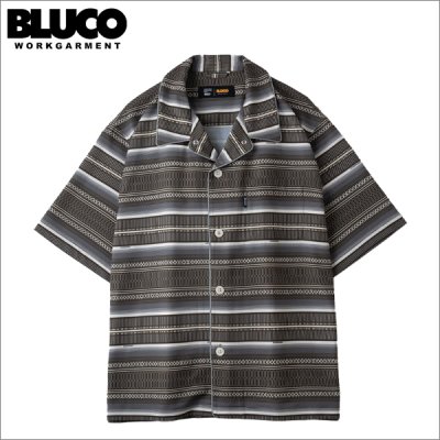 画像1: 【送料無料】BLUCO ブルコ POOLSIDE SHIRT S/S -Mexican- BROWN