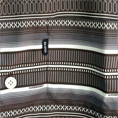 画像3: 【送料無料】BLUCO ブルコ POOLSIDE SHIRT S/S -Mexican- BROWN