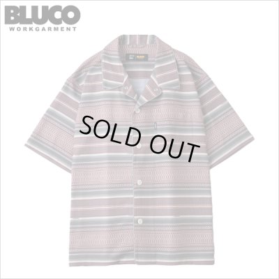 画像1: 【40％OFF】BLUCO ブルコ POOLSIDE SHIRT S/S -Mexican- BURGUNDY