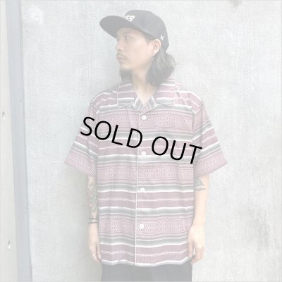 画像2: 【40％OFF】BLUCO ブルコ POOLSIDE SHIRT S/S -Mexican- BURGUNDY