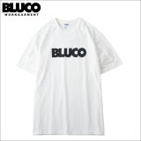 BLUCO ブルコ PRINT TEE -Logo- WHITE-BLACK