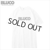 BLUCO ブルコ PRINT TEE -Logo- WHITE-BLACK