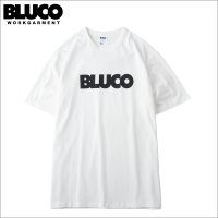 BLUCO ブルコ PRINT TEE -Logo- WHITE-BLACK