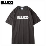 BLUCO ブルコ PRINT TEE -Logo- CHARCOAL