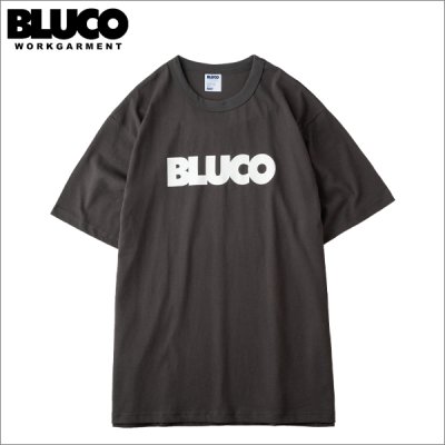 画像1: BLUCO ブルコ PRINT TEE -Logo- CHARCOAL