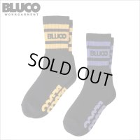 BLUCO ブルコ 2-PACK SOX -Line-  BLACK/MUSTARD・BLACK/PURPLE