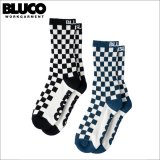 BLUCO ブルコ 2-PACK SOX -Checker- WHITE/BLACK・WHITE/NAVY