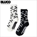 BLUCO ブルコ 2-PACK SOX -Bone- BLACK・WHITE