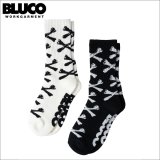 BLUCO ブルコ 2-PACK SOX -Bone- BLACK・WHITE