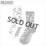 BLUCO ブルコ 2-PACK SOX -Bone- BLACK・WHITE
