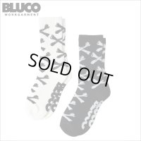 BLUCO ブルコ 2-PACK SOX -Bone- BLACK・WHITE