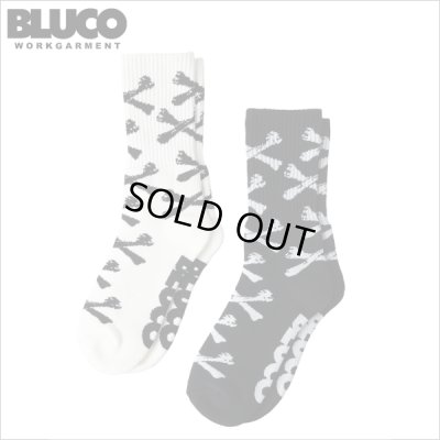 画像1: BLUCO ブルコ 2-PACK SOX -Bone- BLACK・WHITE