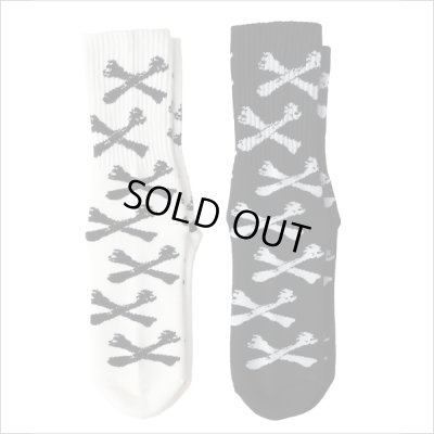 画像2: BLUCO ブルコ 2-PACK SOX -Bone- BLACK・WHITE