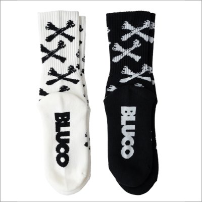 画像3: BLUCO ブルコ 2-PACK SOX -Bone- BLACK・WHITE