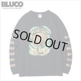 【20％OFF】BLUCO ブルコ HEAVY DRY COTTON PRINT L/S TEE -Artwork by 遊鷹- BLACK