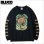 画像1: BLUCO ブルコ HEAVY DRY COTTON PRINT L/S TEE -Artwork by 遊鷹- BLACK (1)