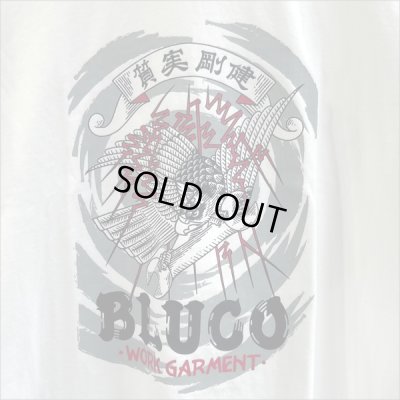 画像3: 【20％OFF】BLUCO ブルコ HEAVY DRY COTTON PRINT L/S TEE -Artwork by 遊鷹- WHITE