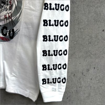 画像4: BLUCO ブルコ HEAVY DRY COTTON PRINT L/S TEE -Artwork by 遊鷹- WHITE