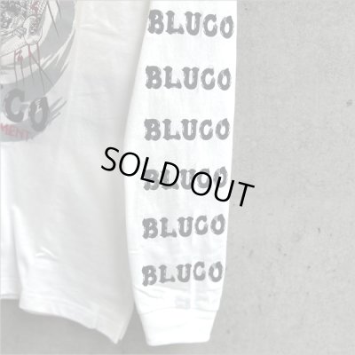 画像4: 【20％OFF】BLUCO ブルコ HEAVY DRY COTTON PRINT L/S TEE -Artwork by 遊鷹- WHITE