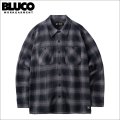 【送料無料】BLUCO ブルコ OMBRE CHECK FLANNEL SHIRT BLACK