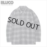 【送料無料】BLUCO ブルコ OMBRE CHECK FLANNEL SHIRT BLACK