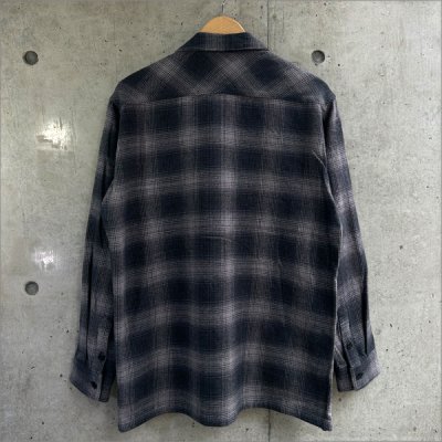 画像2: 【送料無料】BLUCO ブルコ OMBRE CHECK FLANNEL SHIRT BLACK