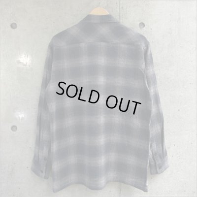 画像2: 【送料無料】BLUCO ブルコ OMBRE CHECK FLANNEL SHIRT BLACK