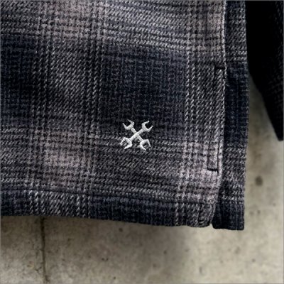 画像5: 【送料無料】BLUCO ブルコ OMBRE CHECK FLANNEL SHIRT BLACK