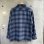 画像2: 【送料無料】BLUCO ブルコ OMBRE CHECK FLANNEL SHIRT NAVY (2)