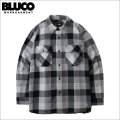 【送料無料】BLUCO ブルコ BUFFALO CHECK FLANNEL SHIRT BLACK