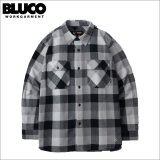 【送料無料】BLUCO ブルコ BUFFALO CHECK FLANNEL SHIRT BLACK