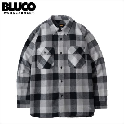 画像1: 【送料無料】BLUCO ブルコ BUFFALO CHECK FLANNEL SHIRT BLACK