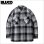 画像1: 【送料無料】BLUCO ブルコ BUFFALO CHECK FLANNEL SHIRT BLACK (1)