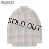 【送料無料】BLUCO ブルコ BUFFALO CHECK FLANNEL SHIRT BROWN