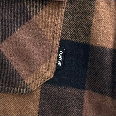 画像4: 【送料無料】BLUCO ブルコ BUFFALO CHECK FLANNEL SHIRT BROWN