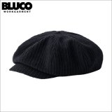 BLUCO ブルコ CORDUROY NEWSBOY CAP BLACK
