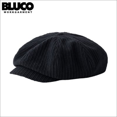 画像1: BLUCO ブルコ CORDUROY NEWSBOY CAP BLACK