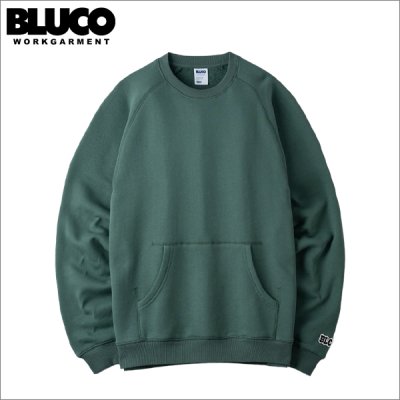 画像1: 【送料無料】BLUCO ブルコ HEAVY PILE SWEATSHIRT GREEN