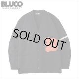 【送料無料】BLUCO ブルコ LETTERED CARDIGAN BLACK