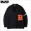 画像1: 【送料無料】BLUCO ブルコ LETTERED CARDIGAN BLACK (1)
