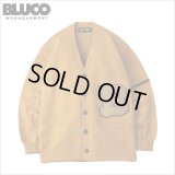 【送料無料】BLUCO ブルコ LETTERED CARDIGAN MUSTARD