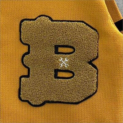 画像3: 【送料無料】BLUCO ブルコ LETTERED CARDIGAN MUSTARD